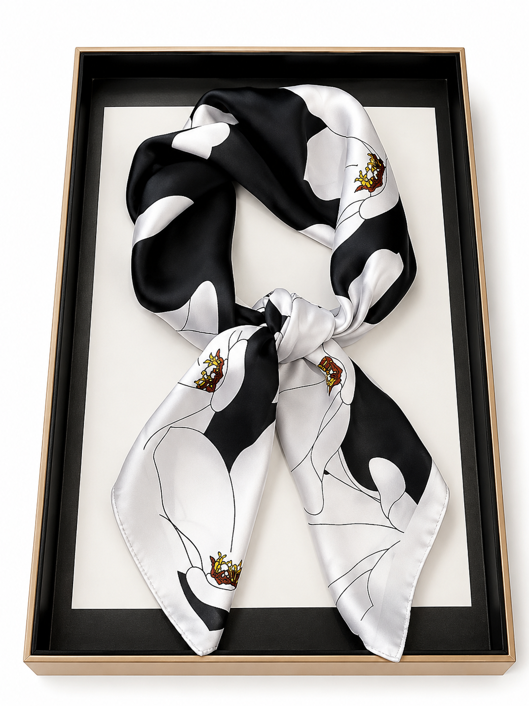 Écharpe Soraya Noir & Blanc