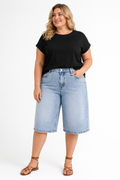 Pantacourt Amina Denim Clair